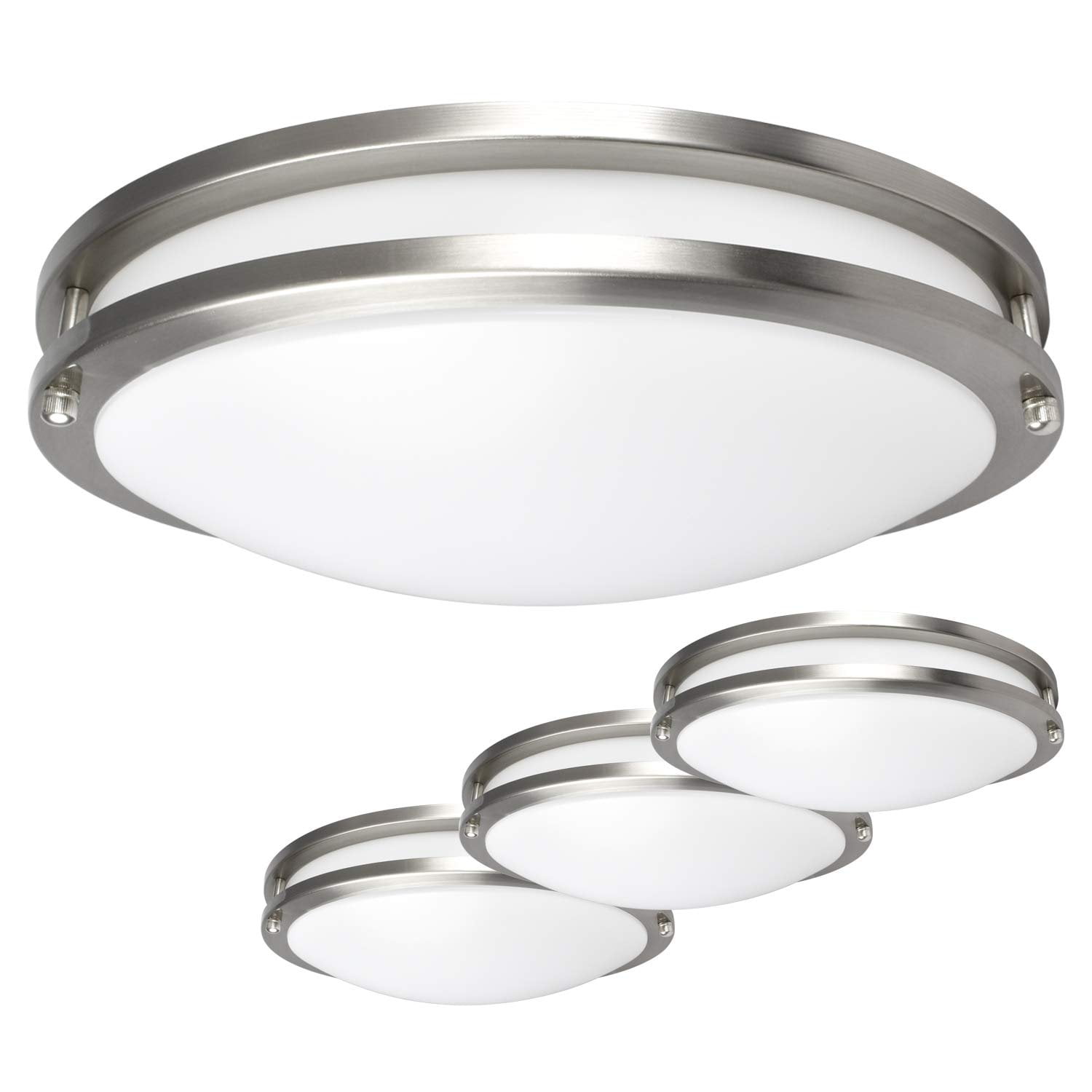 Luxrite LED Flush Mount Ceiling Light, 14 Inch, Dimmable ...