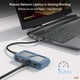 thumbnail image 3 of uni USB C Hub Adaptador multipuerto USB C Ethernet 8 en 1 4K HDMI 1Gbps Ethernet USB 3.0 Lector de tarjetas SD/MicroSD Hasta 100W PD Compatible con MacBook Pro iPad Pro Galaxy S24/S23 y más 0.7FT, 3 of 5