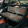 thumbnail image 3 of ZIATUBLES UTV Seat Covers 2 Pack, Waterproof Polyester Replacement Front Bench Seats Covers, Wear-Resistant UTV Outdoor Accessory Part for Kawasaki Mule, Zebra Stripes Leopard Print Mix Print, 3 of 8