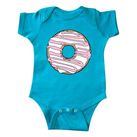 

Inktastic White Donut Donut Frosting Pink Icing Glaze Gift Baby Boy or Baby Girl Bodysuit