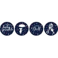 thumbnail image 2 of Darling Souvenir 190 Pieces Blue Baby Shower Chocolate Drop Labels Stickers - Self-Adhesive Mini Candy Wrappers for Favors & Party Decorations, 2 of 2