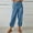 Blue, variant on ZOELNIC Women's High Waist Capri Pants Wide Leg Cropped Pants with Pockets, Comfortable Casual Trousers for Work or Vacation, S