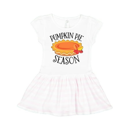 

Inktastic Thanksgiving Pumpkin Pie Season and Autumn Leaves Gift Toddler Girl Dress