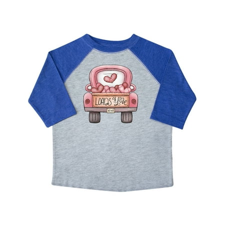 

Inktastic Loads of Love Valentines Day Pick Up Truck Gift Toddler Boy or Toddler Girl T-Shirt