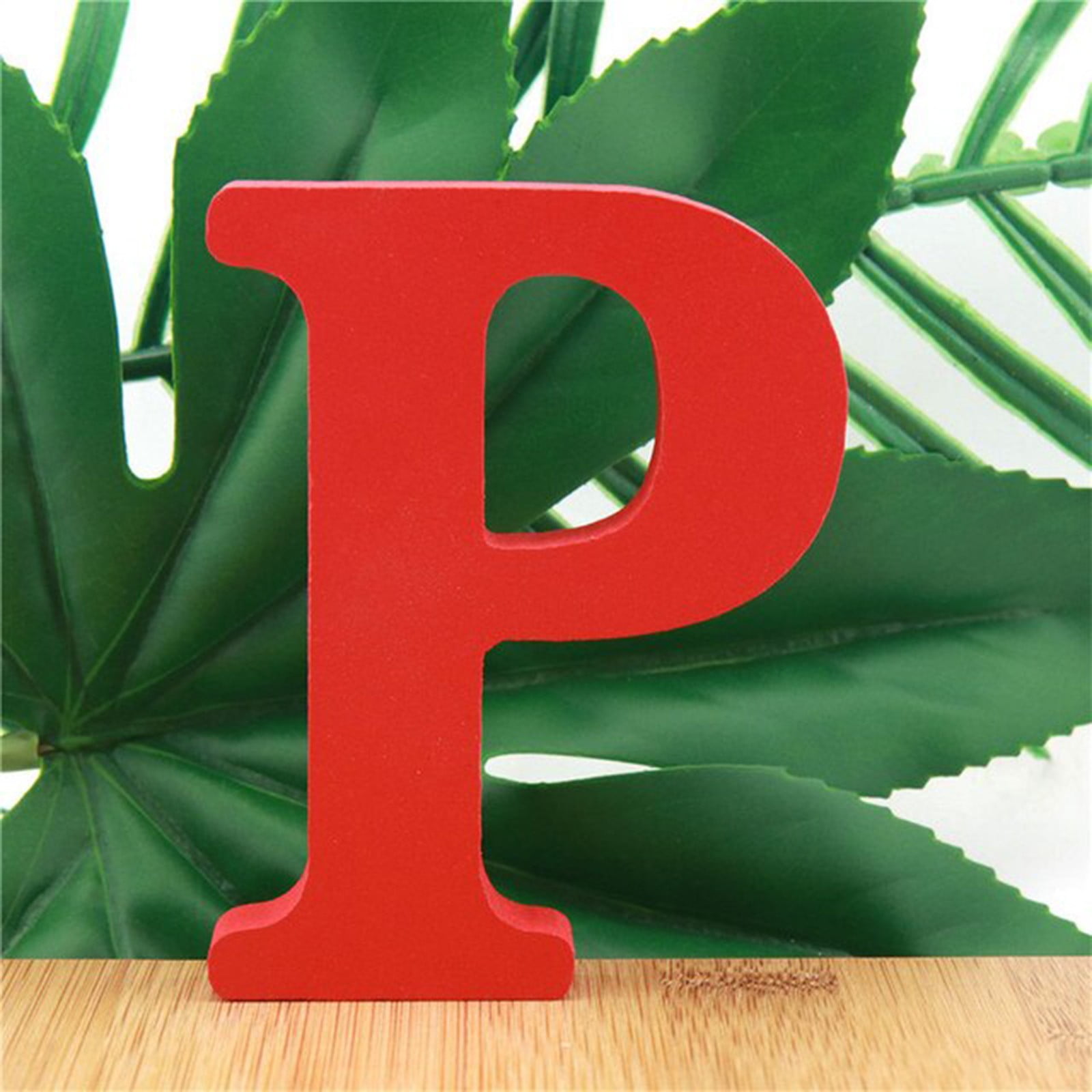 Home Decor Wooden English Alphanumeric Ornaments Wooden Crafts Diy