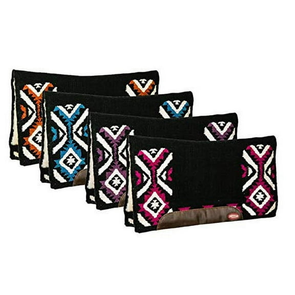 Showman 33" X 38" Contoured Cutter Style Saddle Pad w/ Southwest Top Design