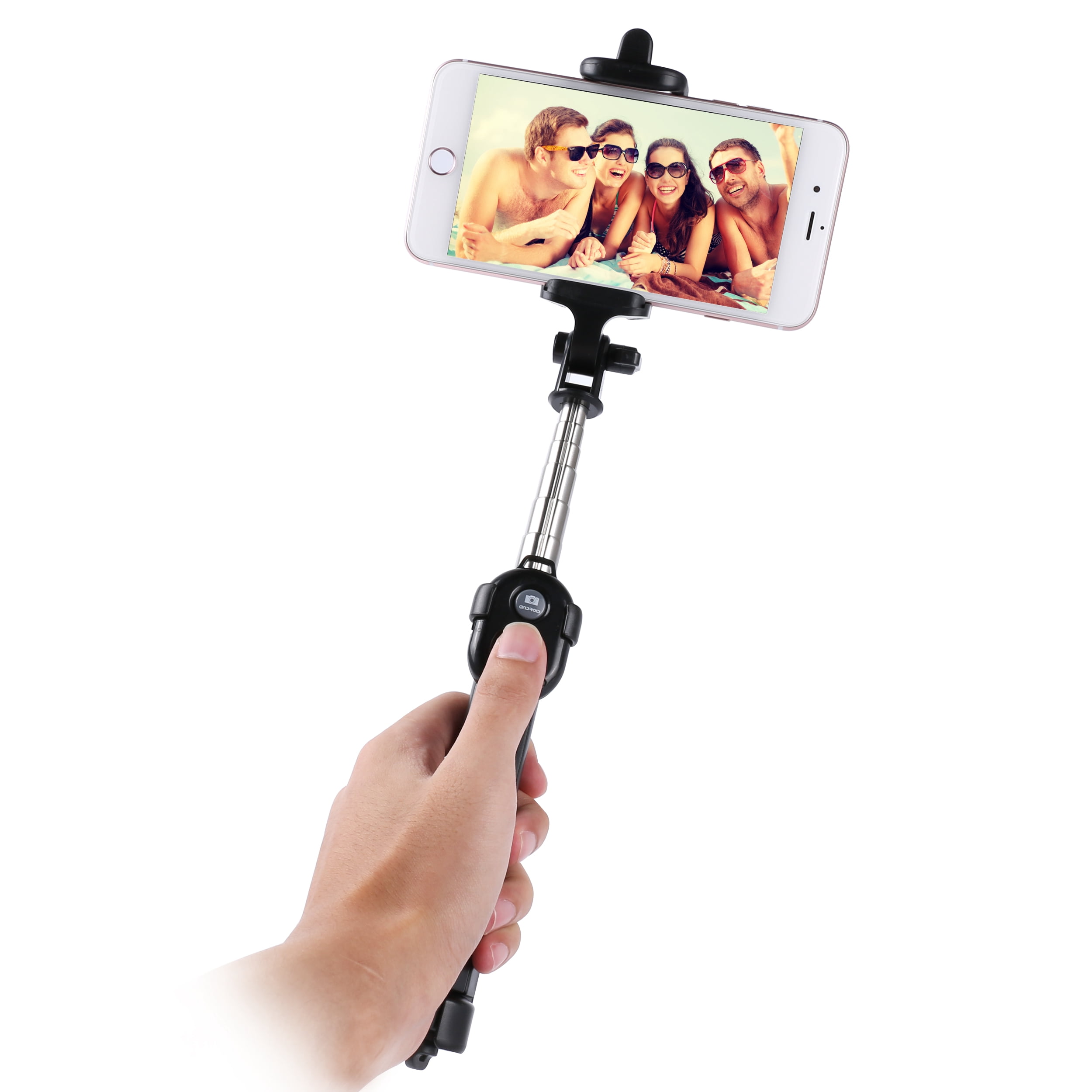 Sumaclife Universal Protective Waterproof Carrying Phone Pouch (up to 6.5 inch phones) + Extendable Wireless Selfie Stick Combo