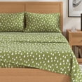 thumbnail image 5 of Great Bay Home Lodge Flannel Sheet Set - 100% Turkish Cotton - Double Brushed (California King, Little Trees - Olive), 5 of 5