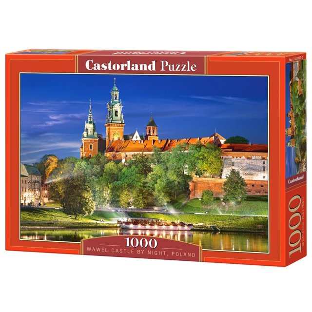Rompecabezas Castorland Castillo de Wawel de Noche 1000 piezas