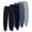 Black/Navy/Charcoal/Grey, variant on Men Sweatpant Fleece Jogger Pants Athletic Soft Fit Gym Running Workout - 4 Pack