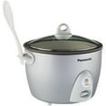 thumbnail image 2 of Panasonic 10-Cup Rice Cooker/Steamer with Glass Lid in Silver, 2 of 2