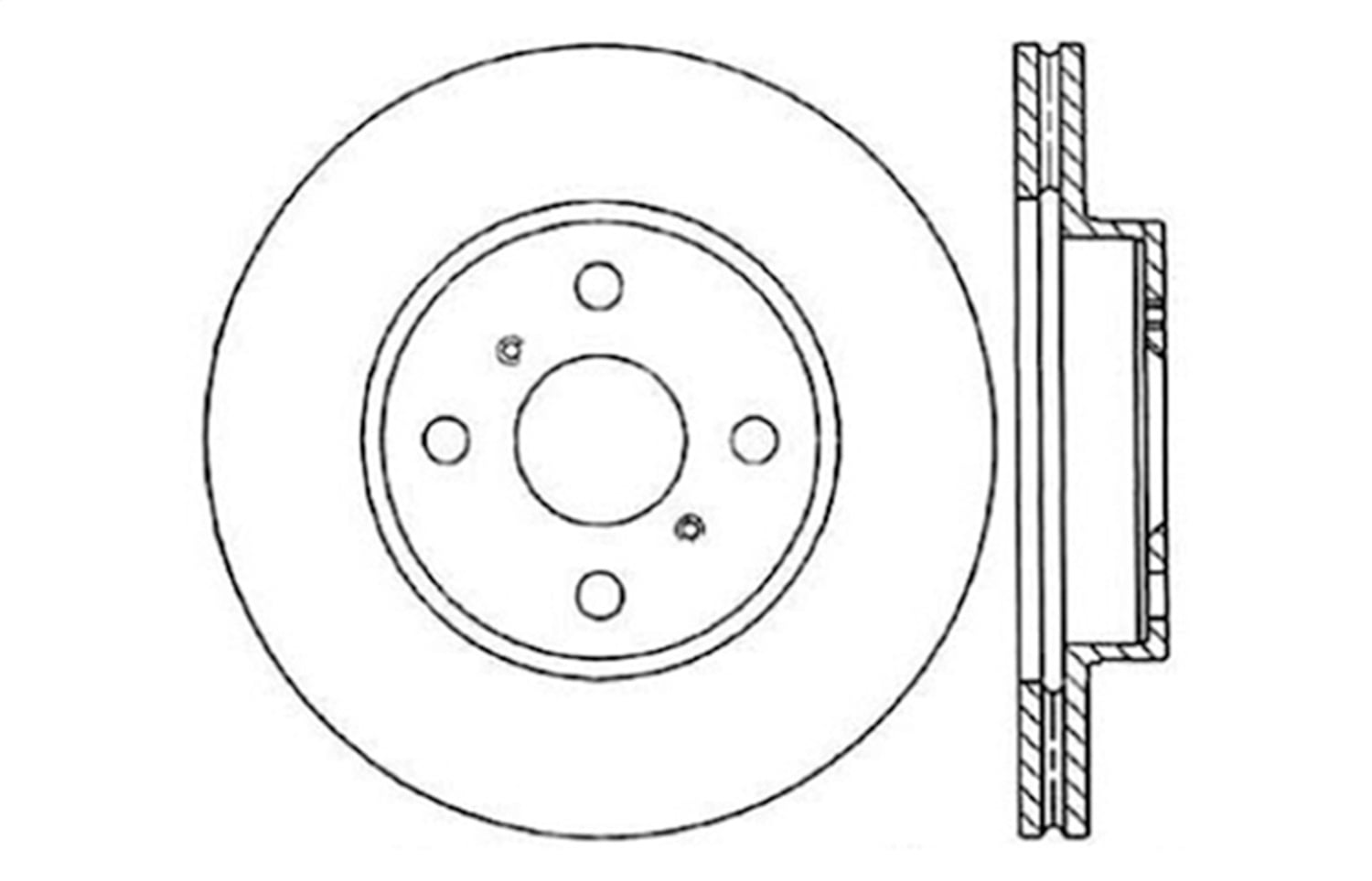 Stop Tech 128.44092R Sportstop Drilled Brake Rotor Fits select: 1993-2002 TOYOTA COROLLA, 1998-2002 CHEVROLET GEO PRIZM