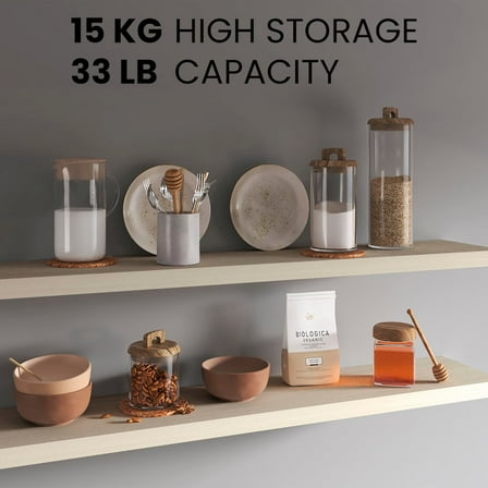 Ecco 47" Wide Floating Shelves Set of 2 Engineered Wood White Oak