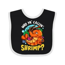 Inktastic Funny Shrimp Baby Boys or Girls Baby Bib
