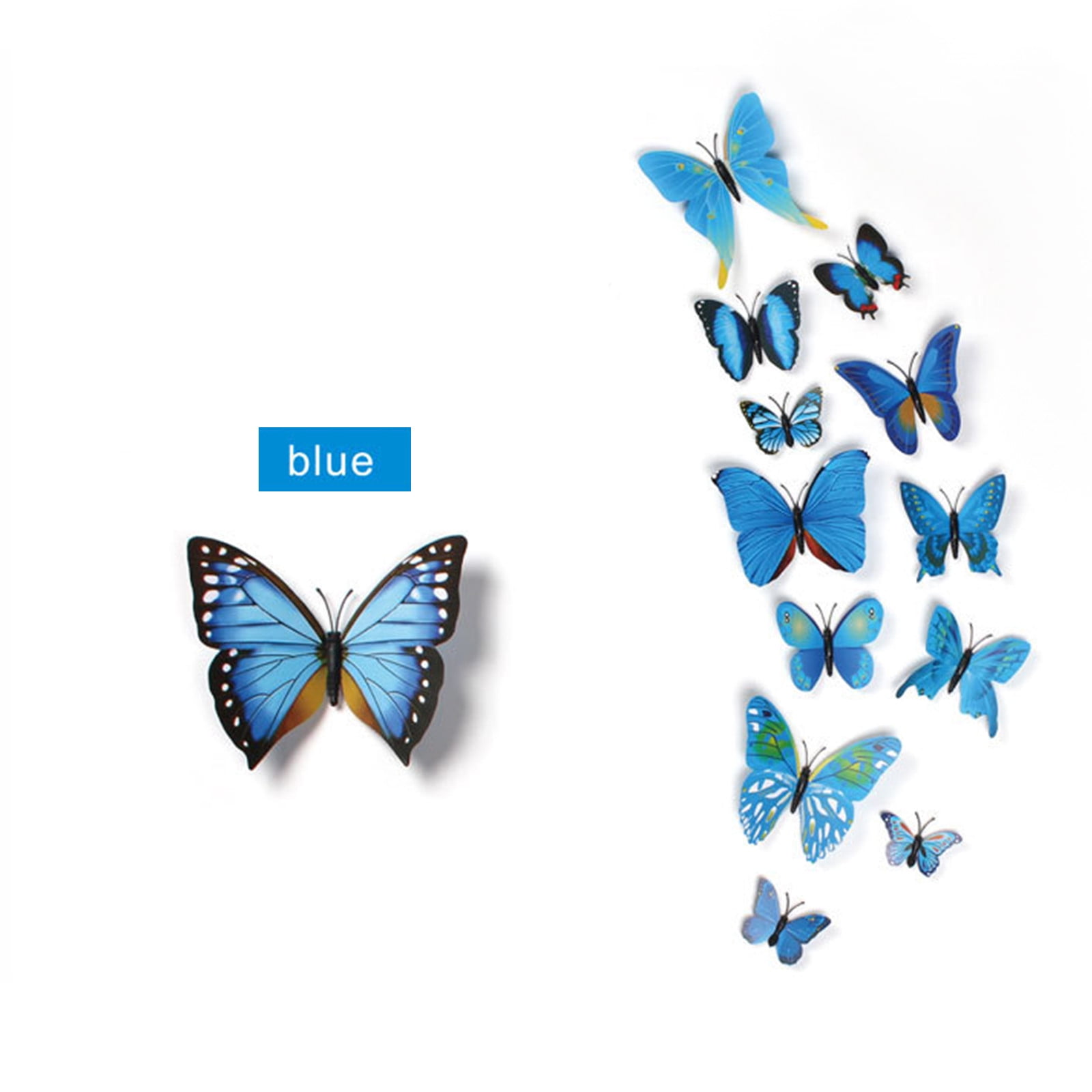 Badymincsl Single Layer Simulation Butterfly Color Plastic Butterfly 