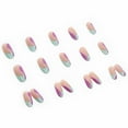 thumbnail image 4 of WIFKLSIIPG False Nail Color Matching Corrugated Nail Paste Wave Nail Patch Multi Color Wearing Removable False Nail Popular Various Sizes Glue 2ml, 4 of 7