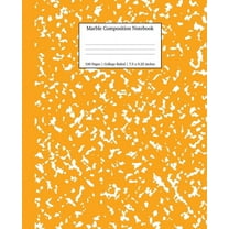 Notebooks College Ruled Marble Composition Notebook College Ruled: Orange Marble Notebooks, School Supplies, Notebooks for School, Book 3, (Paperback)