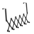 thumbnail image 2 of Gancho para colgar en la puerta, colgador de puerta sin perforaciones, sombreros, bolsas, soporte para corbata, bufanda, gancho para llaves, Almacenamiento y organización del hogar negro 6 Haken, 2 of 6