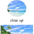 thumbnail image 4 of Seaside Landscape Canvas Wall Art Blue Sky And White Clouds Scenery Poster Print Wall Artwork Modern Aesthetic Wall Decor for Home Bathroom Kitchen Hallway Nursery Ready to Hang [12''''Hx 18''''W], 4 of 6