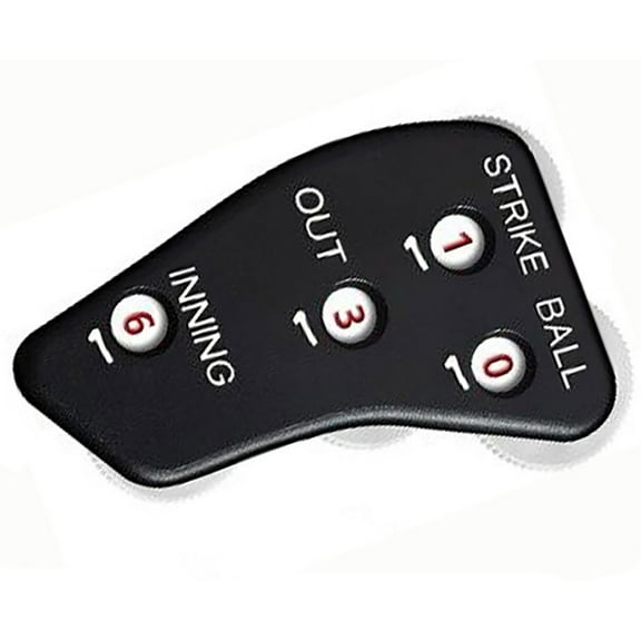 Ciwanning 4 Wheel Baseball Umpire Clickers Handheld Softball Game Counter Referee Indicators Baseball Clickers Comfortable Grip