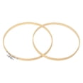 thumbnail image 4 of Uxcell 7.6" Round Bamboo Embroidery Hoop Circle Cross-Stitch Ring, 2 Pack, 4 of 5