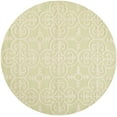thumbnail image 2 of SAFAVIEH Cambridge Kimberly Geometric Wool Area Rug, Light Green/Ivory, 6' x 6' Round, 2 of 7