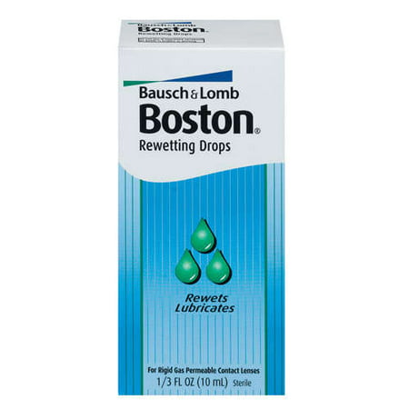 Boston: pour le gaz rigide Perméable Lentilles de contact gouttes hydratantes, 0,333 Oz