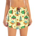 thumbnail image 4 of Lsque Colorful Outer Space Printed Women's Running Shorts with Liner Pockets,Elastic Quick Dry Workout Athletic Gym Yoga Shorts,Womens High Waist Shorts-Small, 4 of 9