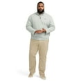 thumbnail image 3 of Big & Tall IZOD Thermasoft Sweater Fleece Quarter Zip Color: Light Grey Heather Size: 3XB, 3 of 4