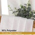 thumbnail image 3 of Natural Curtains 90 Inches Long 2 Panels Set for Living Room Bedroom, Light Filtering Faux Linen Textured Bedroom Curtains Drapes, Farmhouse Dual Rod Pocket, 40Wx90L Inch, Natural, 3 of 9