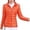 Orange, variant on TGPMGRZ Women's Jacket Puffer Zip Up Lightweight Parka Versatile Layering Fall with Side Pockets