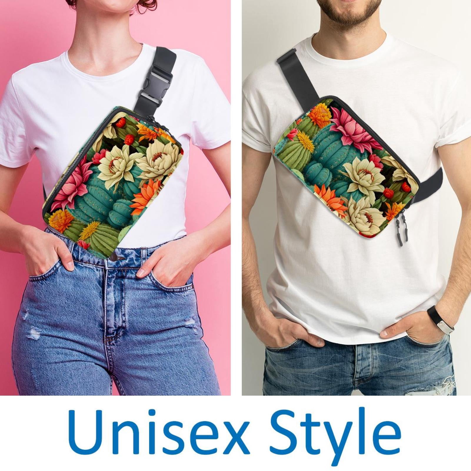 Cactus Running Belt Fanny Packs Waist Packs with Extension Strap Unisex Lightweight Adjustable