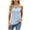 Light Blue, variant on Kovlvoll Womens Tank Tops Crew Neck Sleeveless Suspenders T-Shirts Summer Dressy Casual Solid Color Camisole Top