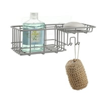 SunnyPoint Classic Wall Mounted Shower Caddy Organizer Basket Shelf With Removable Adhesive Hook. No Drilling Needed