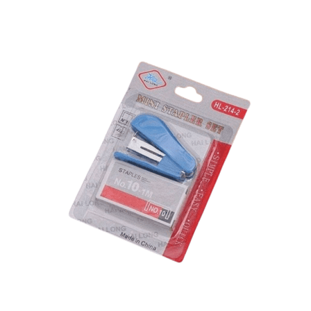 Mini Stapler Set with Staples – Compact & Portable, Blue