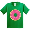 thumbnail image 3 of Inktastic Hot Pink Donut Youth T-Shirt, 3 of 5