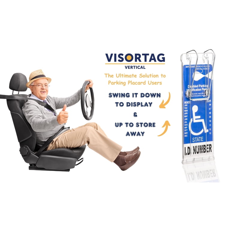 eSplanade - Adesivo riflettente per parcheggio con scrittaHandicap