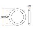 thumbnail image 3 of O-Rings Nitrile Rubber 393.8mm x 400mm x 3.1mm Round Seal Gaskets, 3 of 5