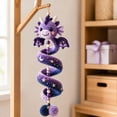 thumbnail image 2 of Beginner Friendly Dragon Crochet Kit, DIY Enchanted Dragon Spiral Hanging Ornament with Yarn, Hook, Beads, Stuffing & Pom-poms, Handmade Craft Set for Wall Window Car Decor and Gift, 2 of 8