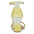 thumbnail image 3 of BLISSFUL STEP Women's Glitter Gradient Color Chunky Heel Sandals, 3 of 6