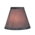 thumbnail image 5 of Aspen Creative 32105-2 Small Hardback Empire Shape Chandelier Clip-On Lamp Shade Set (2 Pack), Transitional Design in Grey & Black, 6" bottom width (3" x 6" x 5"), 5 of 7
