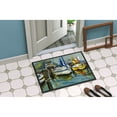 thumbnail image 2 of Carolines Treasures JMK1085JMAT Yellow boat II Sailboat Door Mat Indoor Rug or Outdoor Welcome Mat 24x36 Doormat  36"L x, 2 of 4