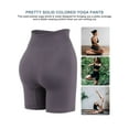 thumbnail image 6 of PULLIMORE Women's High Waist Yoga Short Workout Tummy Control Shorts Running Exercise Training Leggings (Coffee,L), 6 of 10