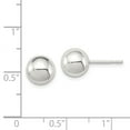 thumbnail image 2 of Sterling Silver Polished 8mm Ball Earrings, 2 of 2