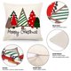 thumbnail image 3 of Fundas de almohada CDWERD Christmas, 45 x 45 cm, juego de 4 piezas de lino, 3 of 7