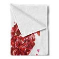 thumbnail image 2 of Love Soft Flannel Fleece Throw Blanket, Tree in the Shape of Heart Holiday Romance Garden Vintage Style Design, Cozy Plush for Indoor and Outdoor Use, 50" x 60", Ruby Pink Purple, by Ambesonne, 2 of 5