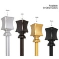 thumbnail image 5 of UTOPIA ALLEY Wall Mounted 3/4 Inch Curtain Rod - Curtain Rods For Windows 86 to 120 Inch, Adjustable Drapery Rods, Black Curtain Rods, Bedroom Curtain Rods, Tapestry Poles (Black, 86"-120"), 5 of 8