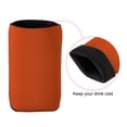 thumbnail image 5 of Uxcell Can Cooler Sleeves Insulated Collapsible Neoprene Covers 2.6mm Thick for 12 Oz Cans Bottle, Orange Pack of 6, 5 of 5