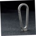 thumbnail image 4 of FONDOTIN Titanium Keychain Clip Grey Outdoor Quick Release Key Holder, 4 of 8