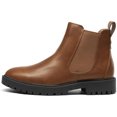 thumbnail image 4 of Botas Dream Paris Dama Estilo Chelsea Botin Urbano Café Claro Talla 25.5, 4 of 5
